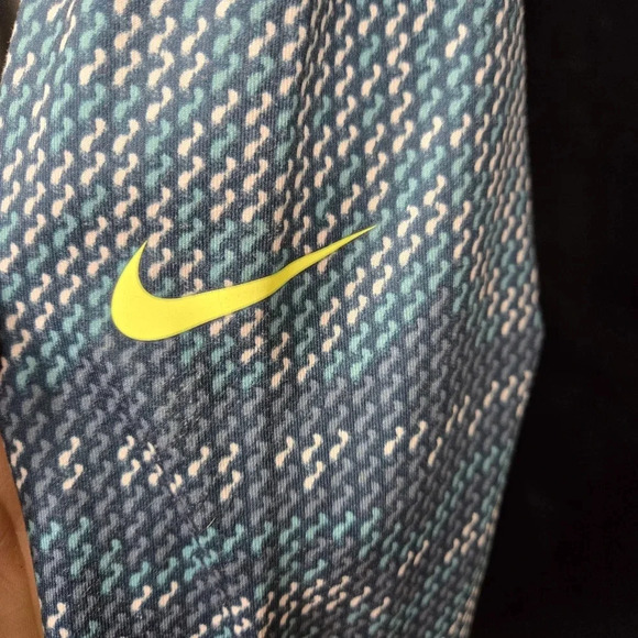 Nike Teal size medium 1/4 zip up  dry fit pro pull over  athletic Sweater - Picture 10 of 12